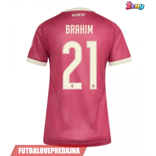 Lacne Ženy Futbalové dres Real Madrid Brahim Diaz #21 2026-27 Krátky Rukáv - Tretina
